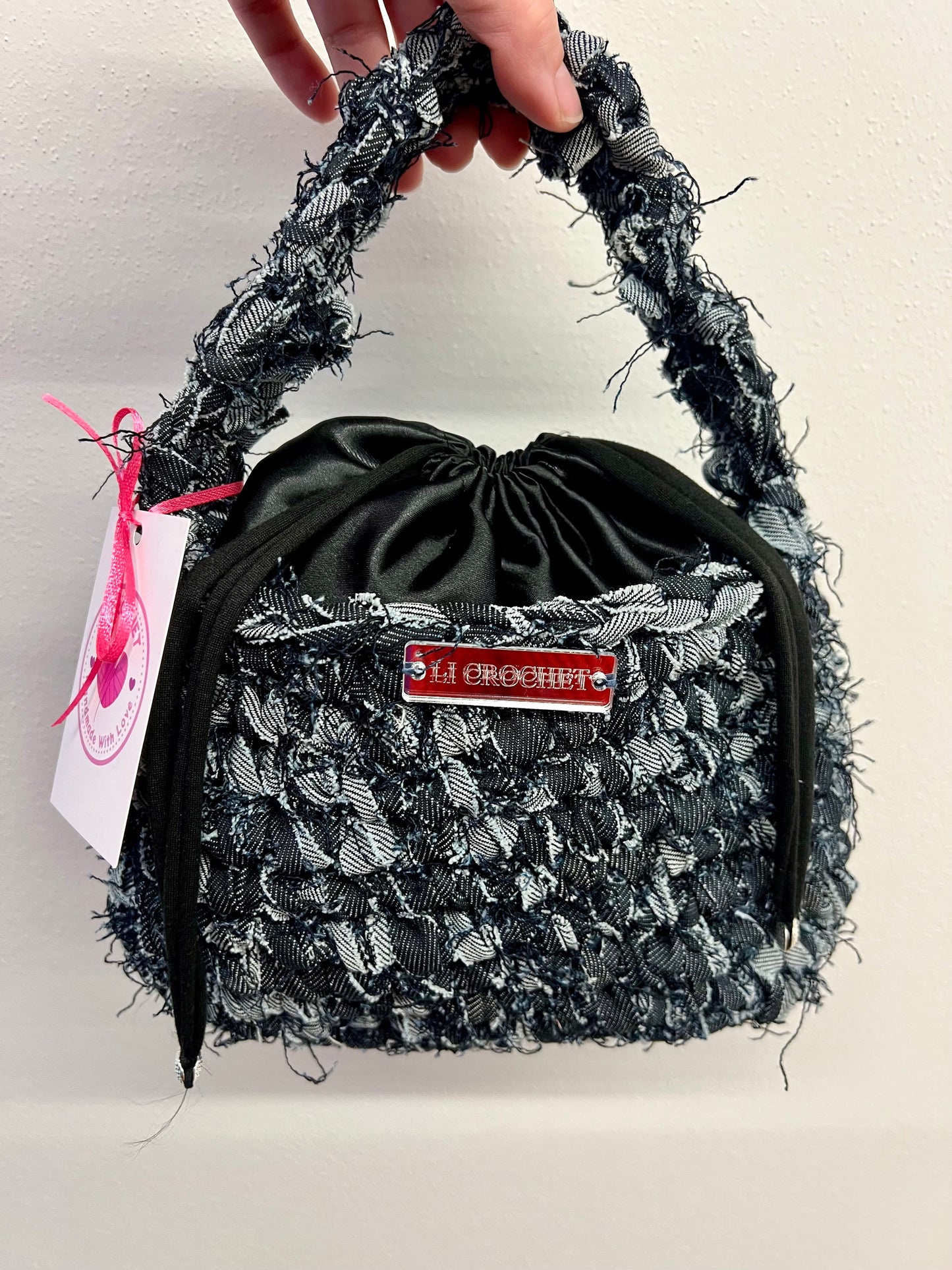 Borsa a secchiello effetto jeans👖💙