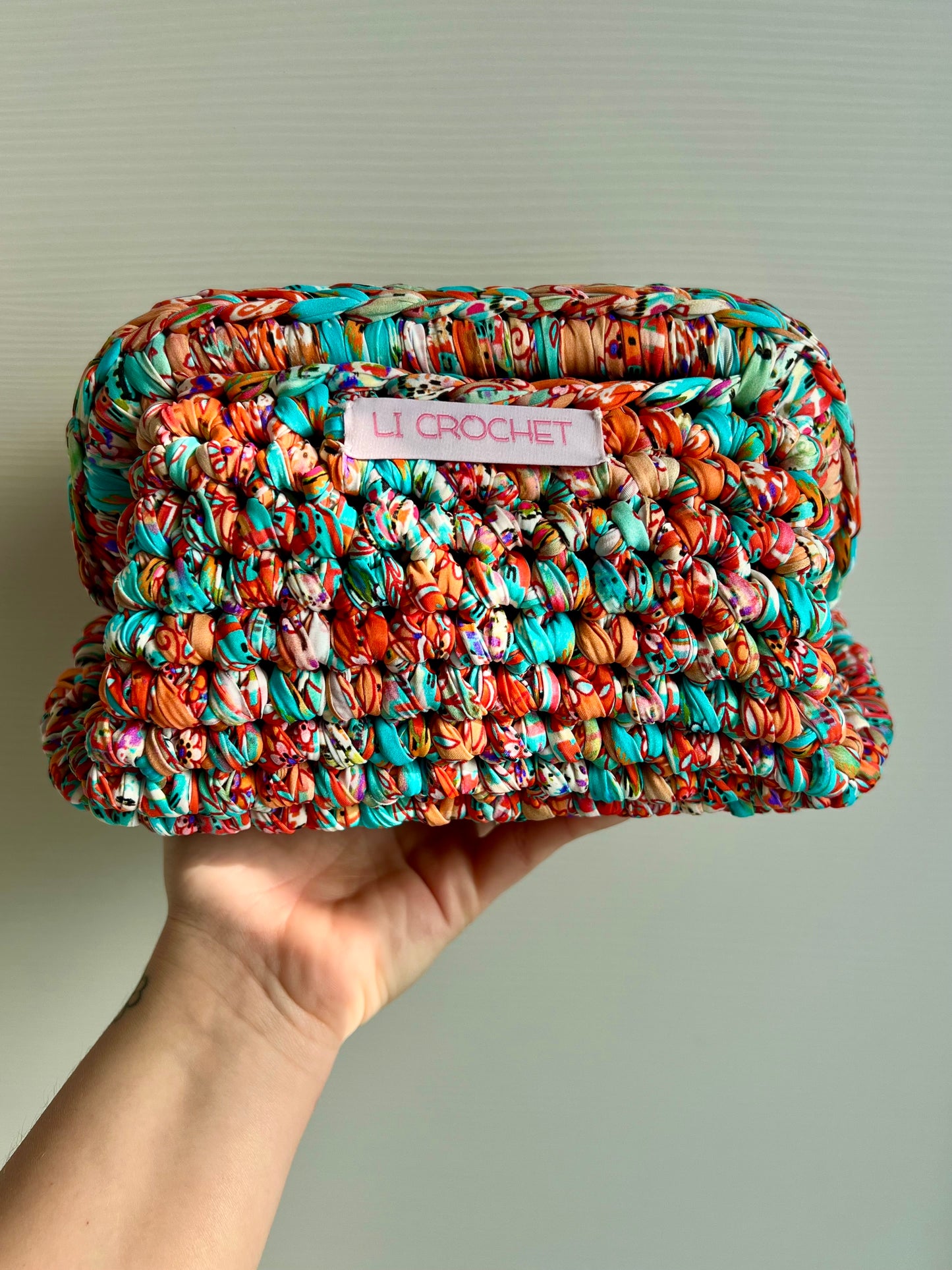 Clutch effetto foulard arancio🧡
