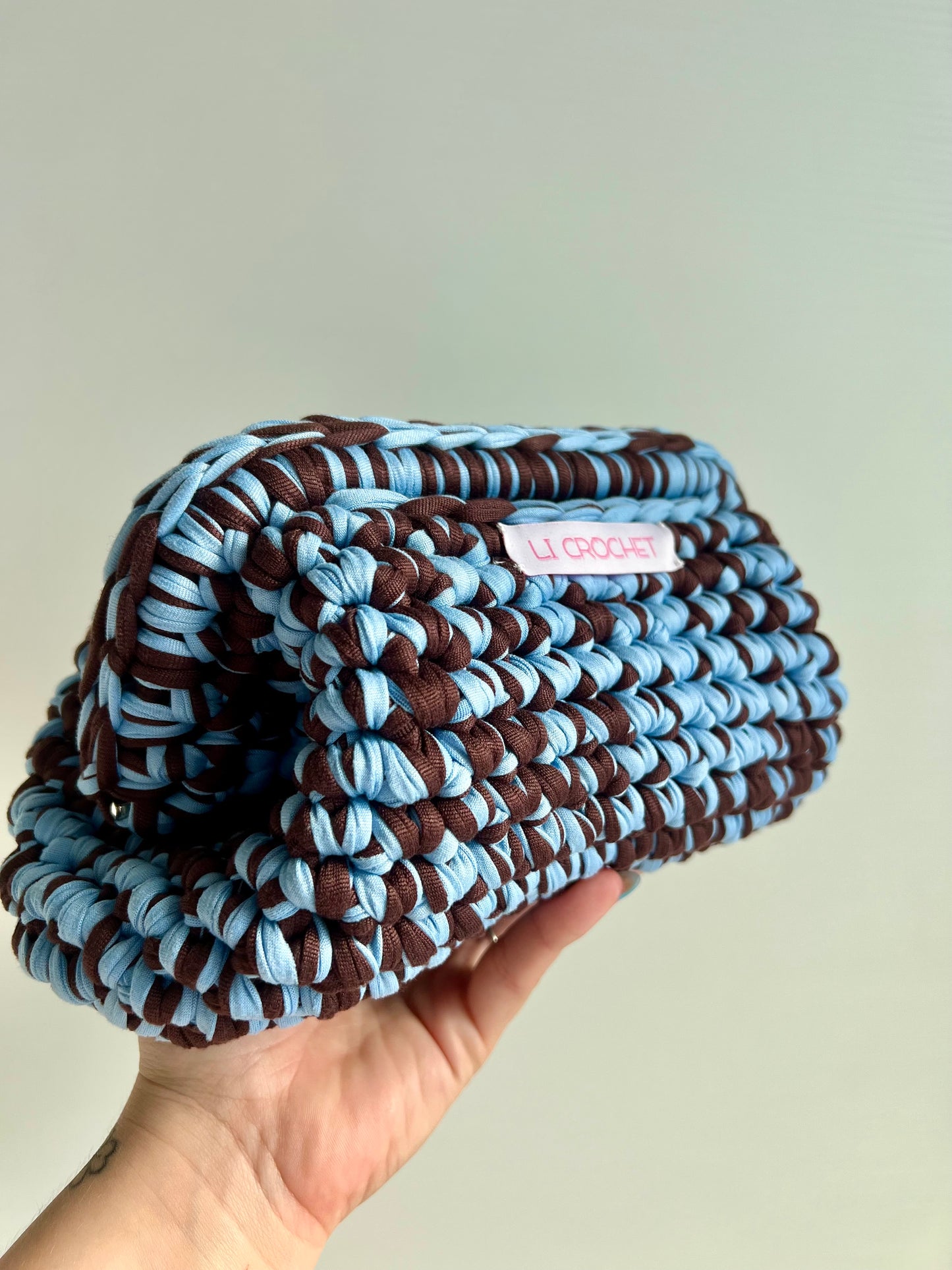 Clutch marrone e azzurro 🩵🤎