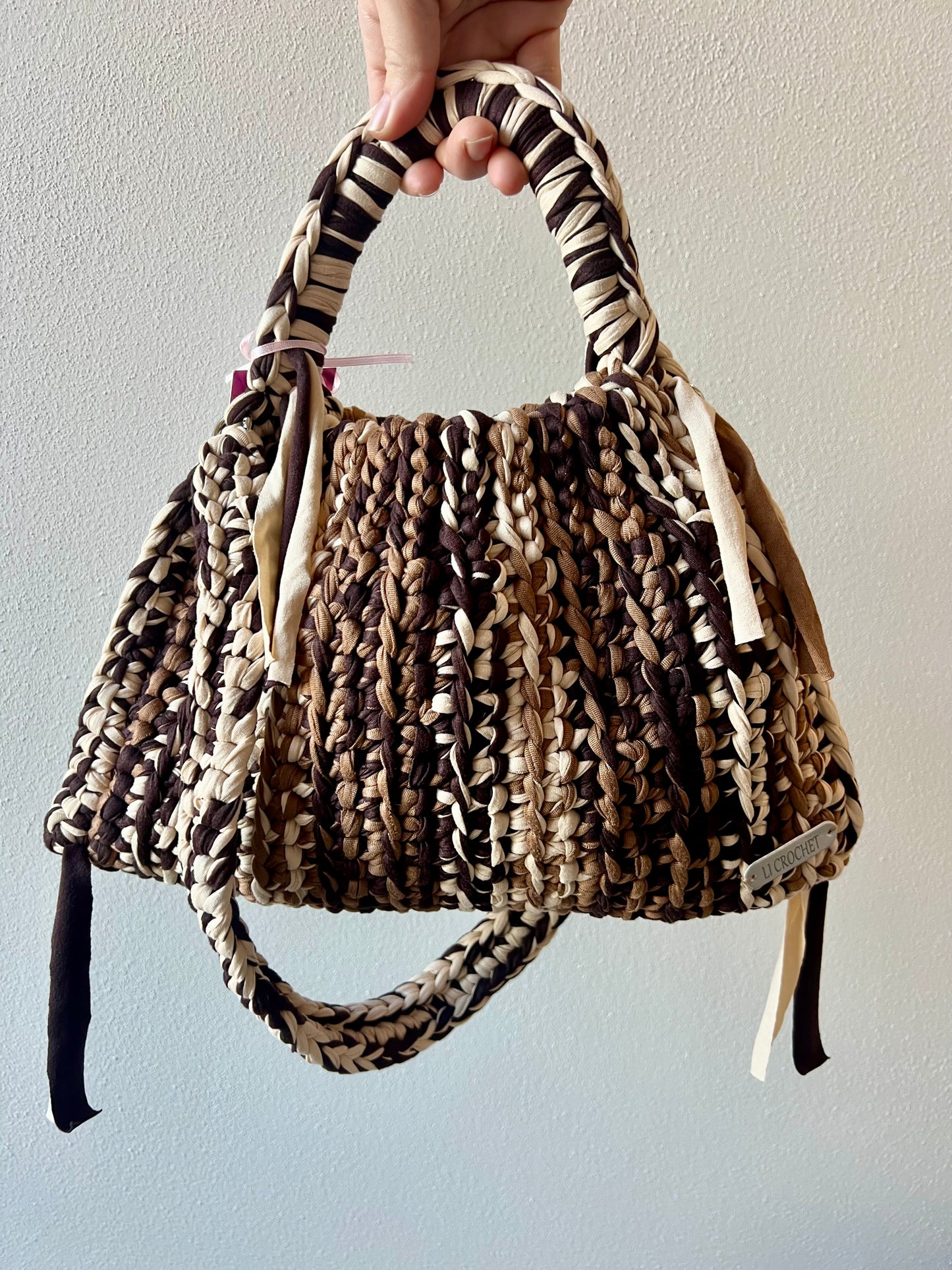 Borsa tricolor marrone 🤎