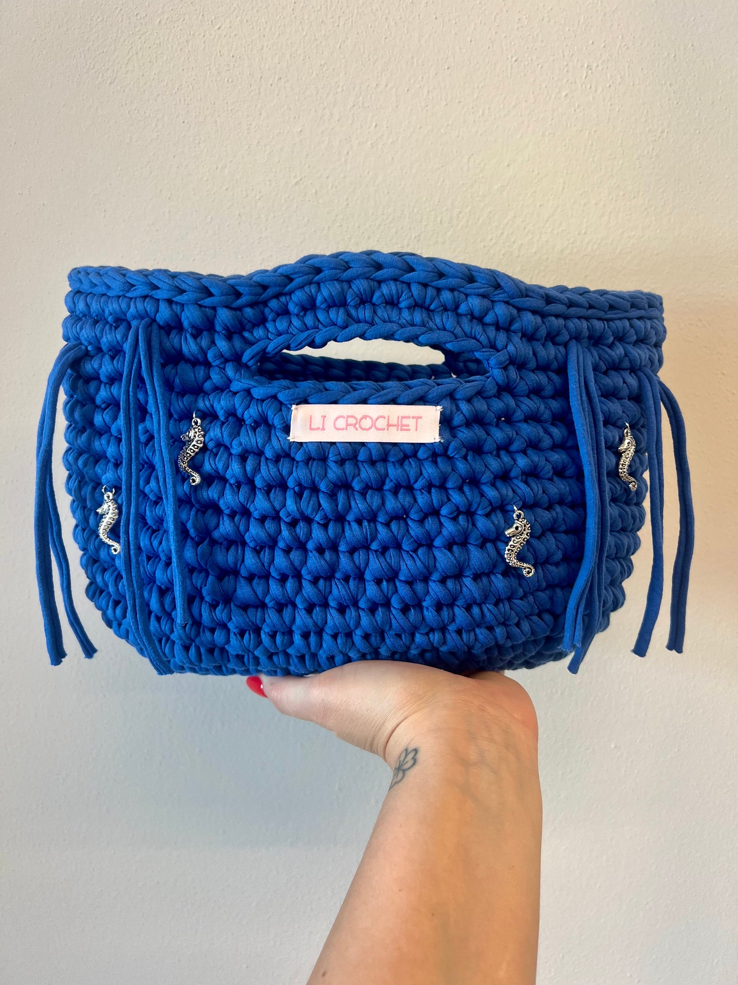 Borsa da spiaggia con charms💙