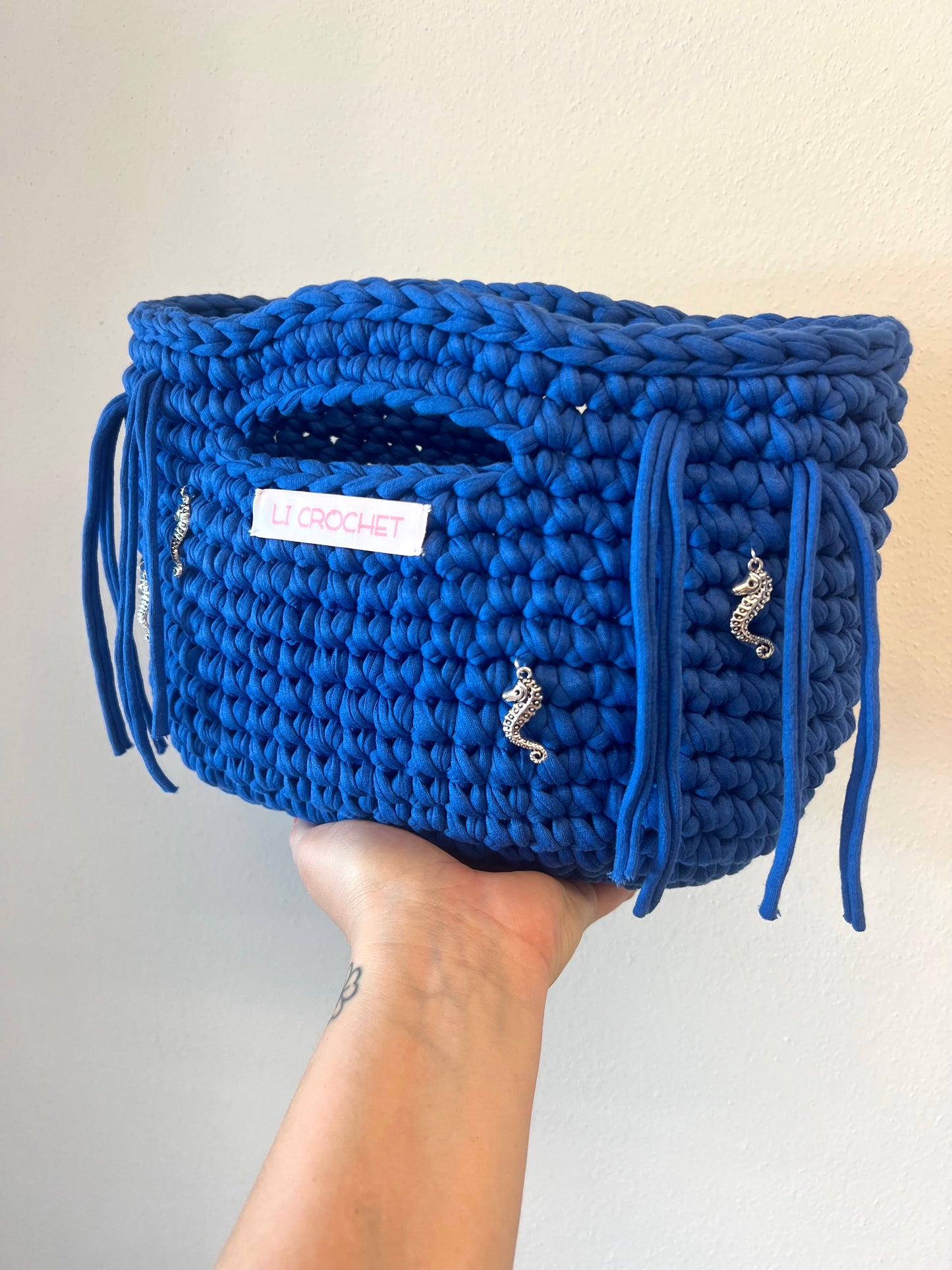Borsa da spiaggia con charms💙