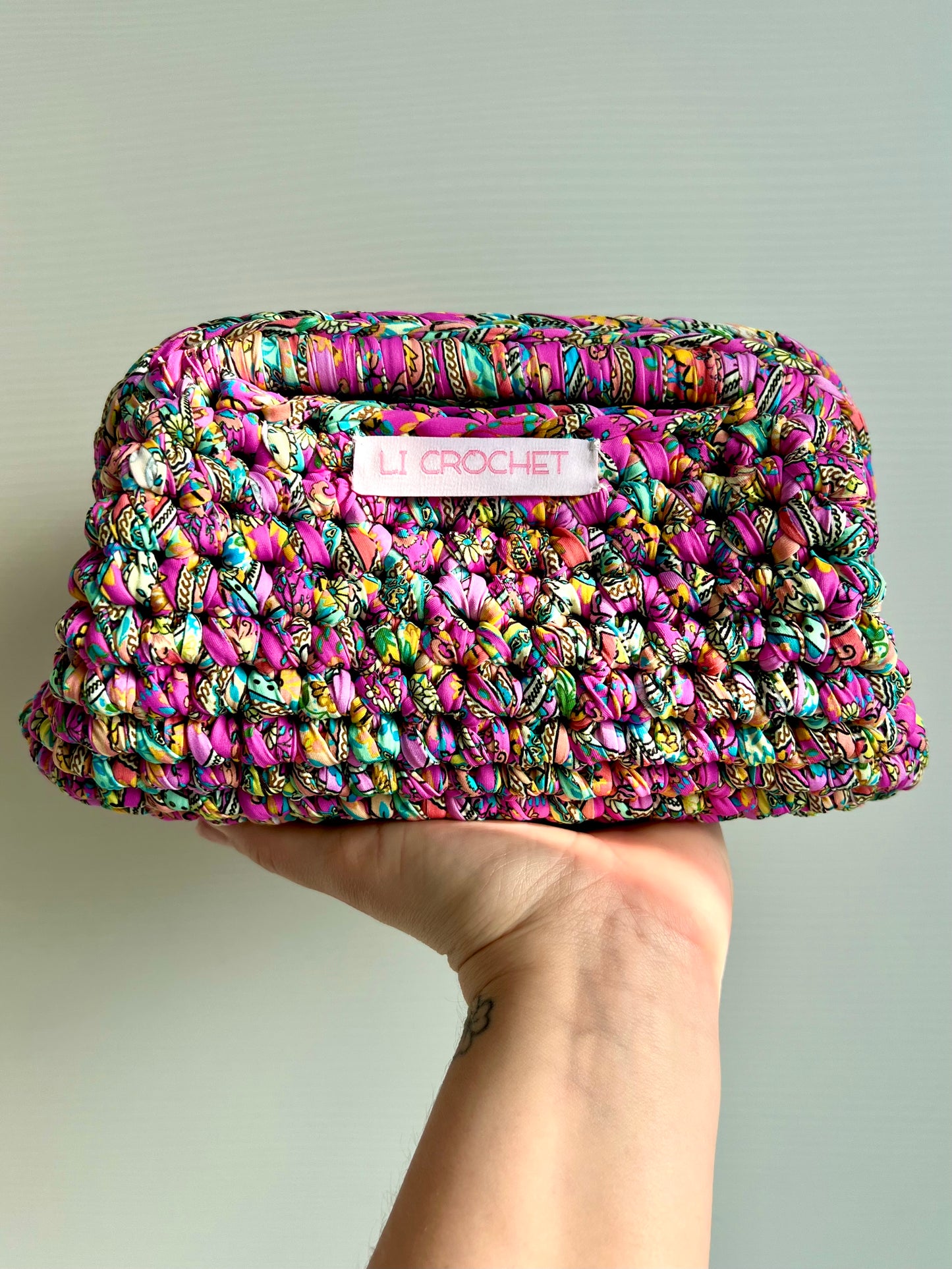 Clutch effetto foulard rosa💖