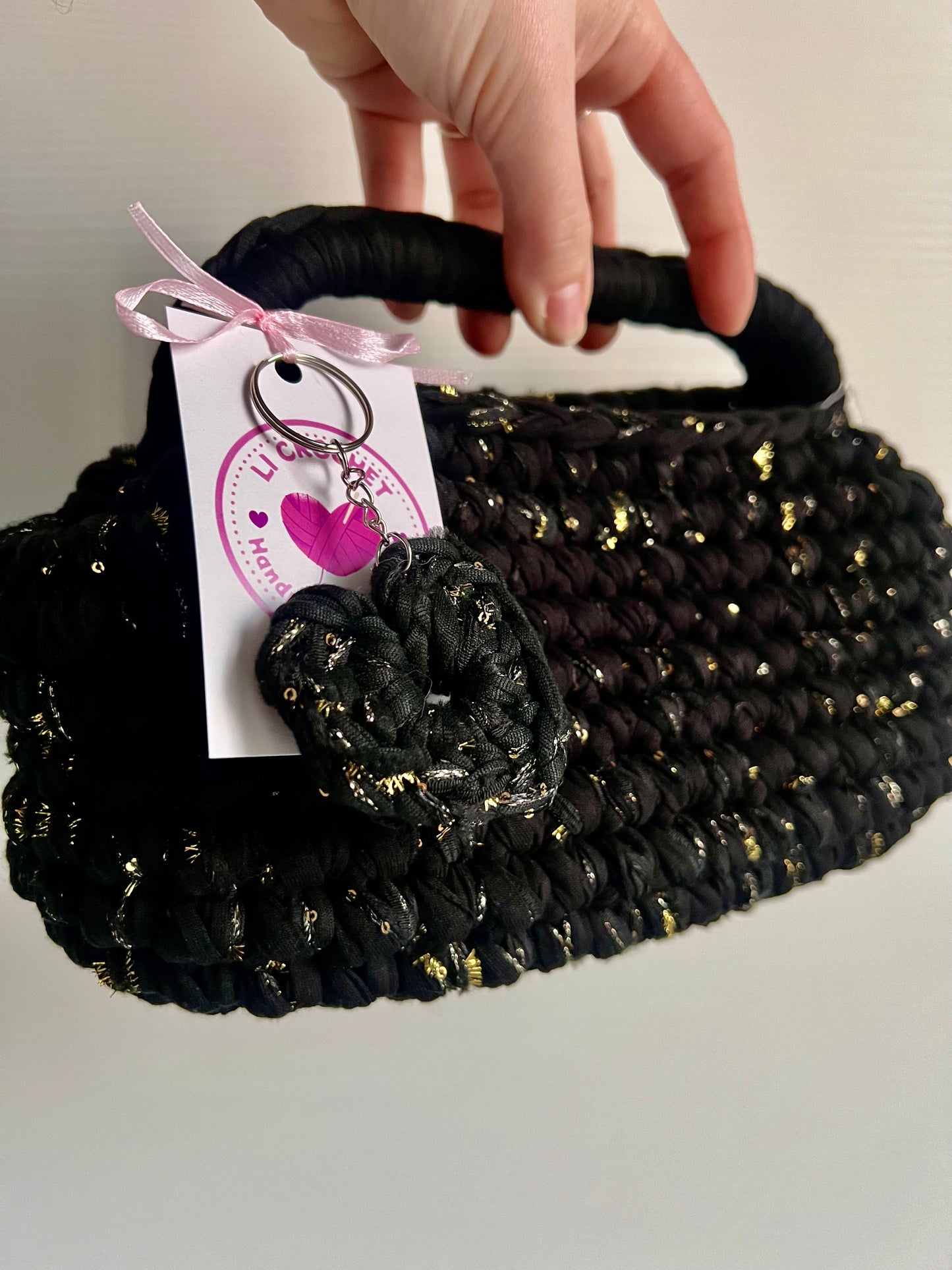 Maxi clutch nera e oro🖤✨