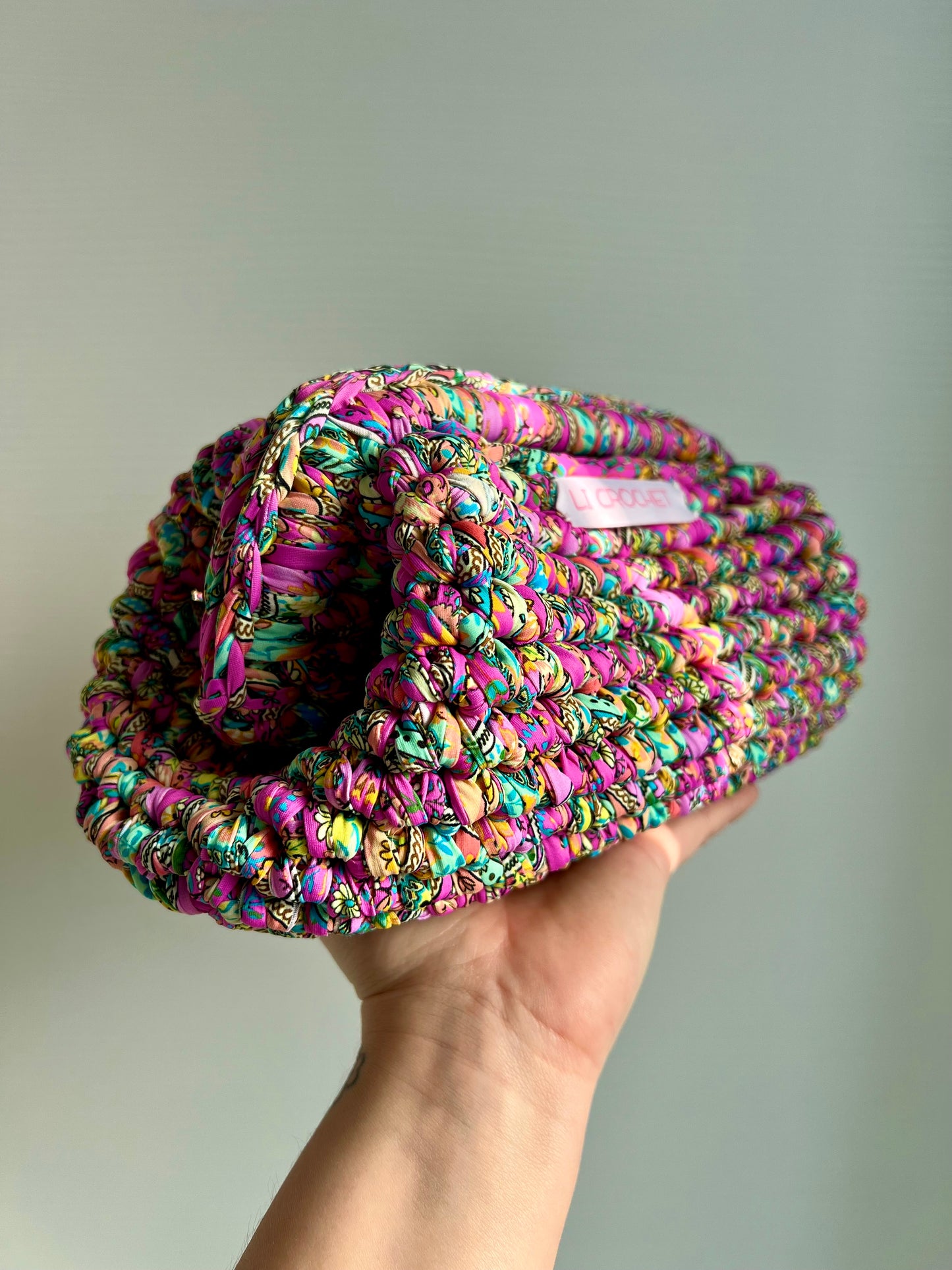 Clutch effetto foulard rosa💖