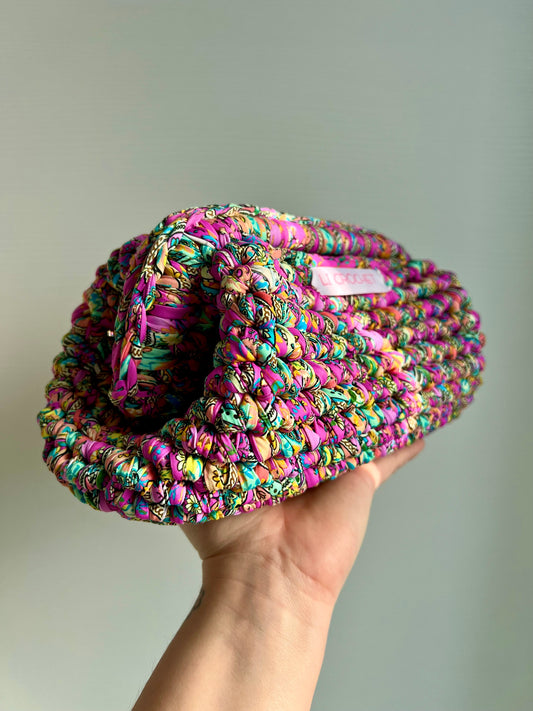 Clutch effetto foulard rosa💖