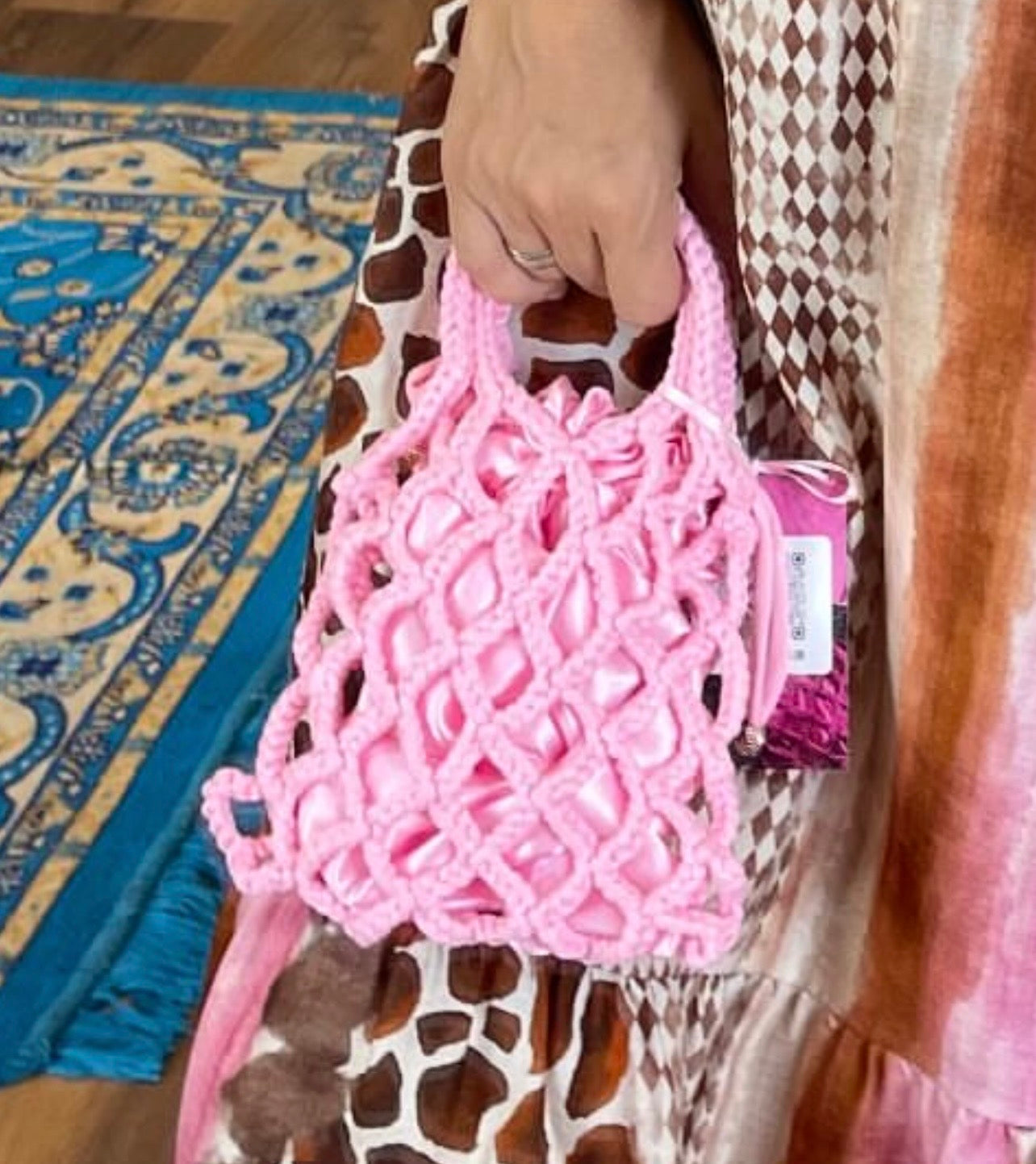 Crochet bag rosa 💖