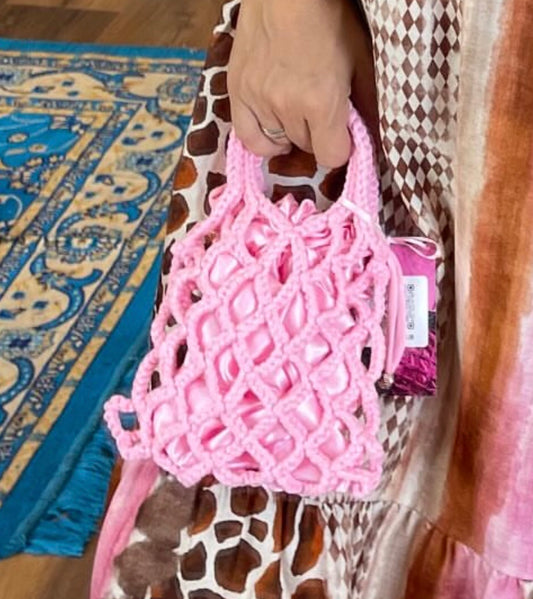 Crochet bag rosa 💖