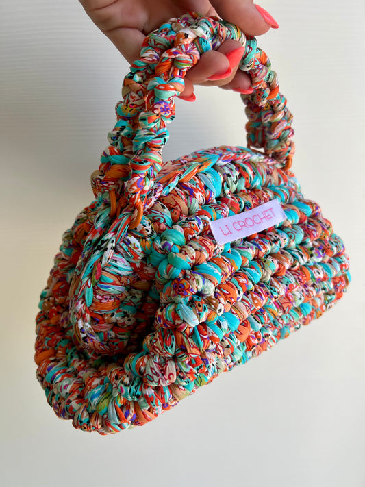 Clutch effetto foulard con manici 🧡