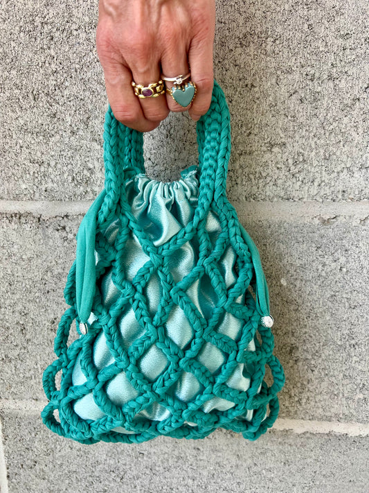 Crochet bag verde menta💚