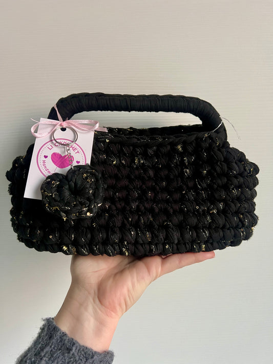 Maxi clutch nera e oro🖤✨